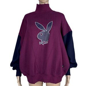 Playboy Missguided Oversized Sweatshirt Top Bunny Women’s Size 2 US Size L/XL #1